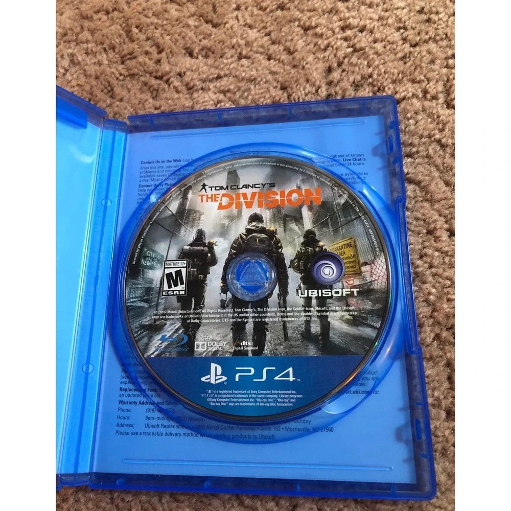Tom Clancy's The Division PS4 Sony PlayStation 4 Ubisoft RPG Shooter‎ Video Game